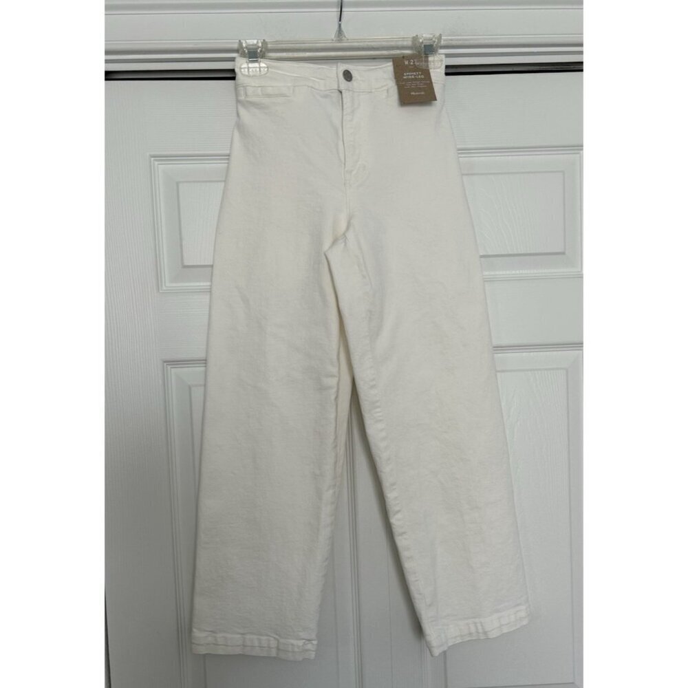Madewell Emmett Wide-Leg Crop Jean High Rise Welt Pocket Vintage Canvas Size 23 - Picture 7 of 16